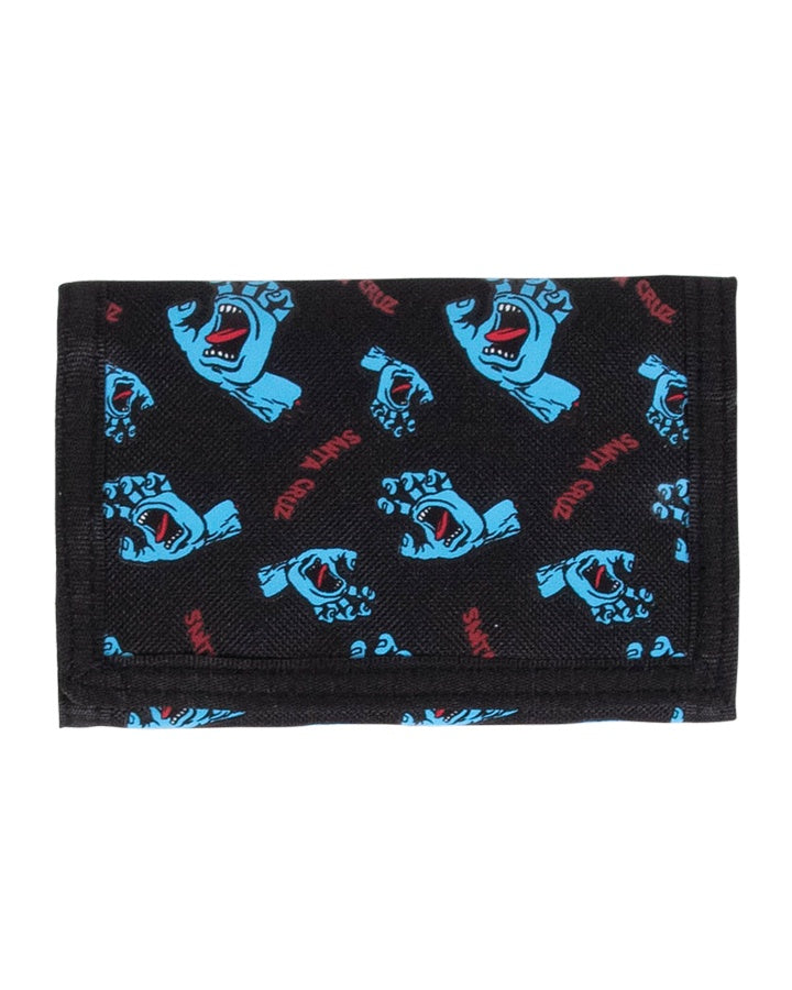 Screaming Hand Velcro Wallet