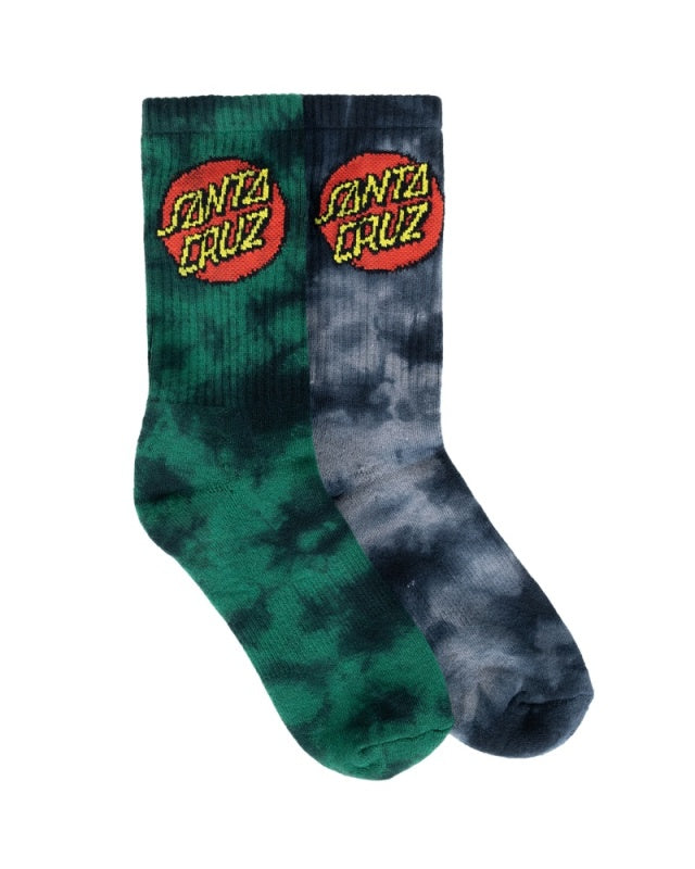 Classic Dot Tie Dye Sock - 2 PK