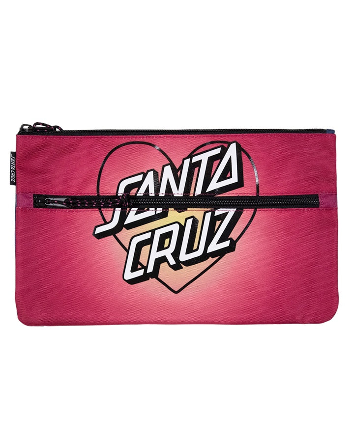 Gradient Heart Dot Pencil Case