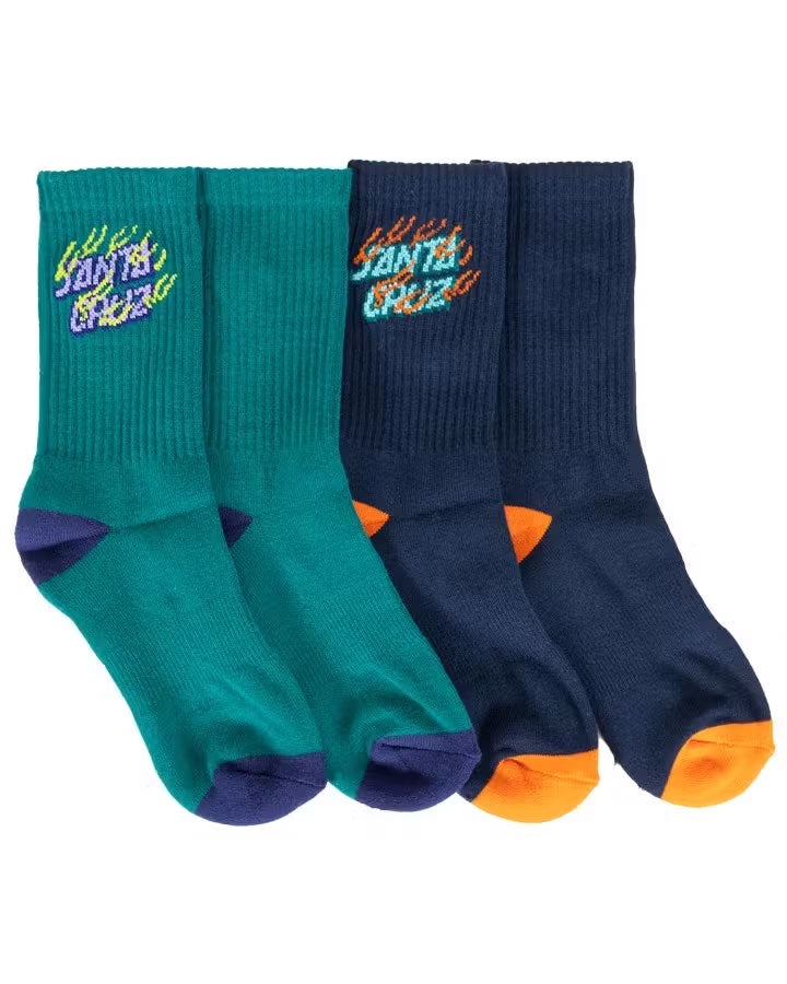 Inferno Stack Boys Crew Socks - 2Pk