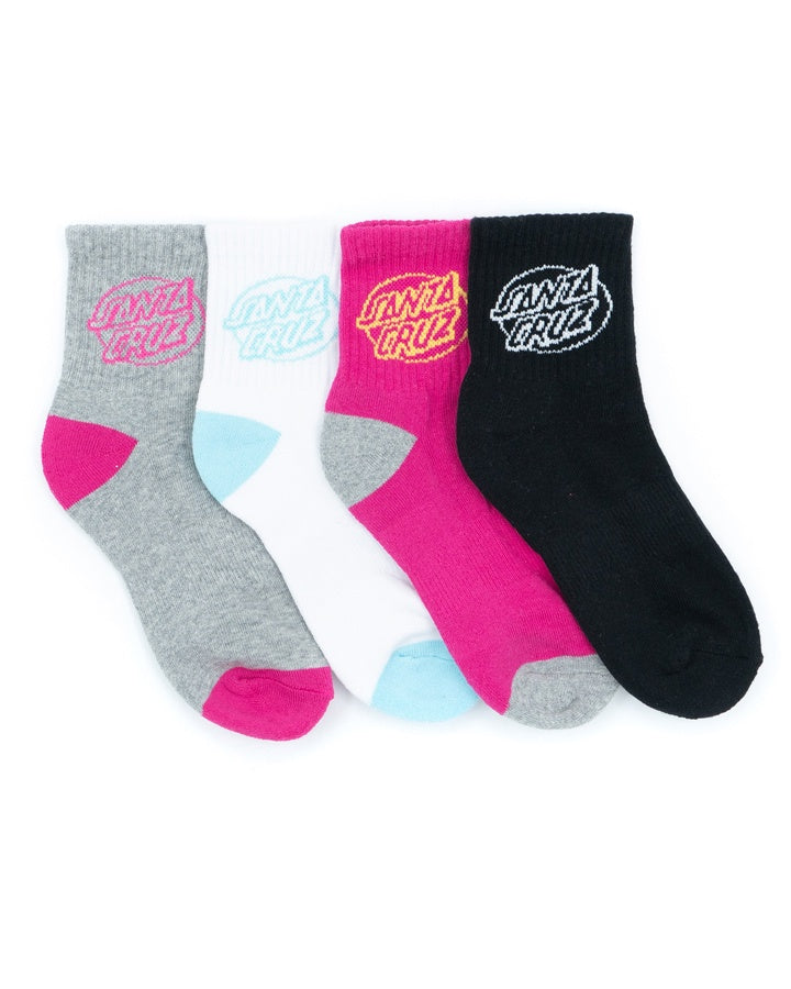 Girls Oval Dot Mono Socks