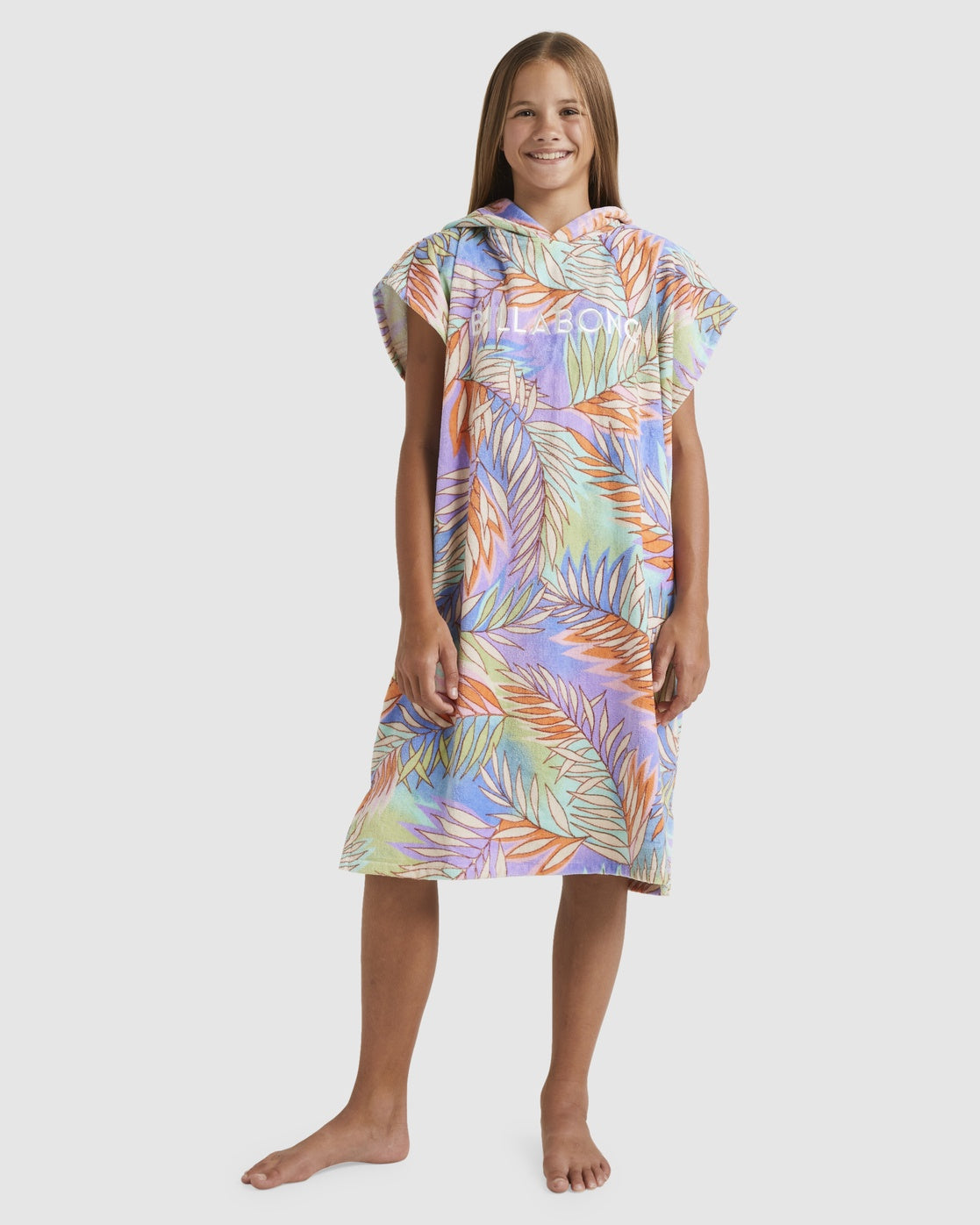 Girls 6-14 Tropical Dayz Hooded Towel